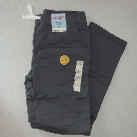 Cat & Jack straight reinforced knee, flexible drawstring, easy on easy off. - Picture 8 of 16